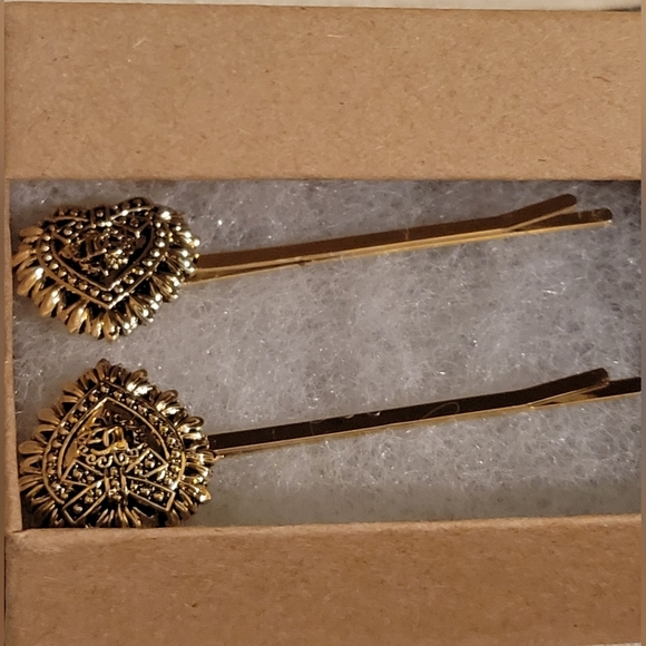 Dolce&Gabbana hairpins Devotion line with applied heart bc 2 - Picture 3 of 4